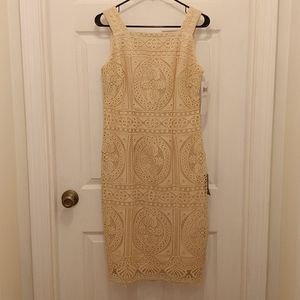 Lace overlay dress